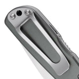 SOG Twitch II Lockback A/O Plain Stainless Aluminum Folding Pocket Knife TWI8CP