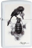 Zippo Lighter Spazuk Bird Pulling Pin From Grenade Design 02739