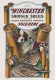 Winchester Dog & Quail Shot Gun Shells Hunting Man Cave Metal Tin Sign 0940
