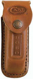 Case Cutlery XX Brown Leather Construction Three Blade Hobo Knife Sheath 01049