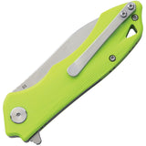 Bestech Knives Beluga Green G10 D2 Steel Stonewash Drop Pt Folding Knife G11F2