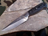 Elk Ridge Fixed Blade 7" Hunter Knife w/ G10 Black Micarta Handles - 292
