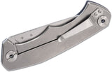 Real Steel Crusader Framelock Light Gray G10 Folding Knife 7442