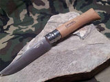 Opinel No 10 Beech Wood Folding Pocket Knife - 23100