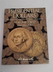 H.E. Harris Presidential Dollar Folder 2012 - 2016 Coin Storage Album Vol II 2