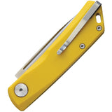 Real Steel Luna Lite Slip Joint Yellow Folding Knife 7032