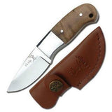 Elk Ridge Mini Fixed 5 1/4" Hunting Knife W/ Burlwood Handle - 111