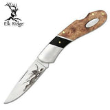 Elk Ridge Eagle Etched Lockback Folder Knife 072E