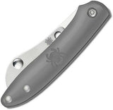 Spyderco Roadie Slip Joint Bohler N690 Gray Plain Sheepfoot Folding Knife 189PGY