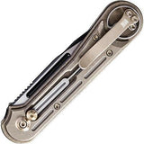 We Knife Co. Double Helix Slide Lock Two-Tone Black Folding Knife 815A