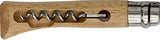 Opinel Corkscrew No 10 Beech Wood Stainless Pocket Folding Knife - 1410