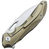 Bestech Knives ESKRA Framelock Gold Folding Knife 1813d