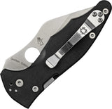 Spyderco Yojimbo 2 Compression Lock Folding Blade Black G10 Handle Knife 85GP2
