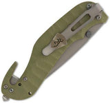 Browning Duration Linerlock Green G10 Handle Folding Serrated Blade Knife 174BL