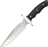 Boker Plus Valkyrie 440C Stainless Fixed Black Micarta Handle Knife P02BO160