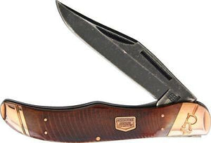 Rough Rider Backwoods Bushcrafter Linerlock Black SW Bone Folding Knife 1845