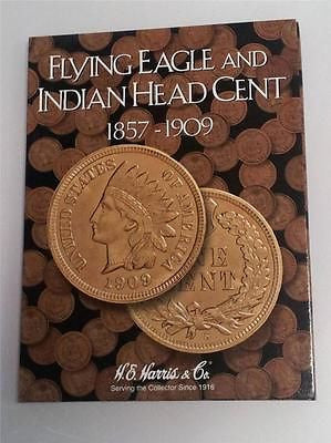 H.E. Harris Flying Eagle & Indian Cent Folder 1857 - 1909 Coin Storage Album