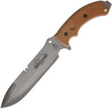 TOPS Knives Tahoma Field Singe Edge Fixed Blade Tan Micarta Handle Knife TAHO02