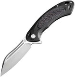 Artisan Cutlery Eterno Black Titanium M390 Framelock Folding Knife