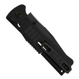 SOG Slimjim Lockback Black A/O Assisted Stainless Plain Folding Knife SJ32CP