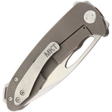 Medford On Belay Bronze Titanium D2 Drop Point Folding Knife 38dt02an