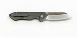 Kizer GURU Gray Titanium Flipper Pocket Satin Sheepsfoot S35VN Folding Blade Knife 3504k2