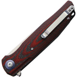 Bestech Knives Ascot Linerlock Red G10 & Carbon Fiber Folding Knife g19f