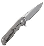 Real Steel Harrier Framelock Titanium CTS-204P Flipper Folding Knife 9461