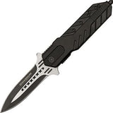 Boker Magnum Rocket Double Edge Black/Stainless Folding Pocket Knife - M01RY596