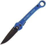 Gas Monkey Blue Large Black Linerlock Wrench Folding Knife -  1326
