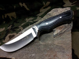 Elk Ridge Fixed Knife 8.4" Overall W/ Grey Wood Handle - 545GY