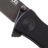SOG Twitch II Lockback A/O Aluminum Black Stainless Folding Pocket Knife TWI12CP