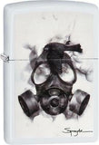 Zippo Lighter Spazuk Black Gas Mask Design 02740