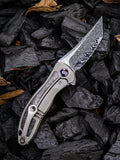 We Knife Co Ltd Synergy 2 Framelock Carbon Fiber/Titanium Folding Knife 912CFDS1