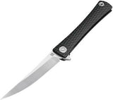 Artisan Waistline Linerlock Black M390 Handle Folding Knife 1805GBKM