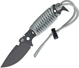 DPx Gear HEST II Assault Gray Fixed Blade Knife Cord Wrap G-10 Handle DPXHSX028