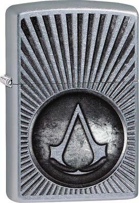 トップス assassin Zippo Lighter Assassins Creed Chrome Windproof Usa new 02190
