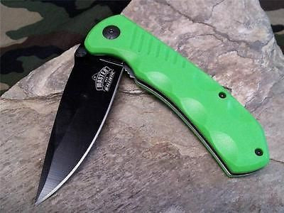 Master Folding Spring Assisted Knife - Apple Green A002GN