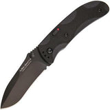 Ontario Joe Pardue A/O Linerlock Black Stainless Folding Zytel Handle Knife 8873