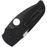 Spyderco Lil Native Compression Lock Black Serrated Folding Knife 230GSBBK