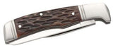 Browning Joint Venture Trapper Bone Brown Dual Blade Folding Pocket Knife 0012