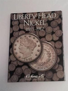 H.E. Harris Liberty Head Nickel Folder 1883 - 1912 Coin Storage Album Display