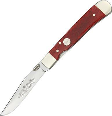 Boker Trapperliner Red Smooth Bone Handle Stainless Folding Blade Knife 114711