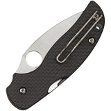 SPYDERCO Sage 5 Alzheimers Carbon Fiber/G10 Folding Pocket Knife - 123CFPCL