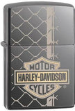 Zippo Lighter Harley Davidson Black Ice Windless USA Made 06738