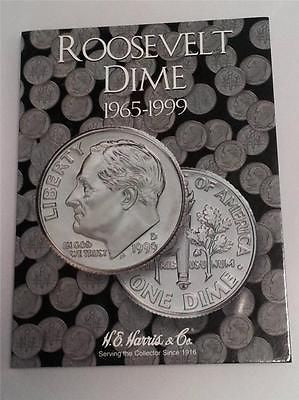 H.E. Harris Roosevelt Dime Folder 1965 - 1999 Coin Storage Album Display No. 2