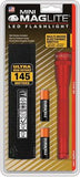 MagLite Mini 2AA Cell Battery Red Aluminum LED Flashlight + Belt Holster 53041