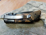 Elk Ridge Elk Paw Woodland Camo Folding Pocket Knife - 133