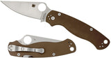 Spyderco Paramilitary 2 CPM S35Vn Exclusive Folding Knife 81gpbn2