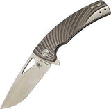 Kizer Kyre 8" Titanium Linerlock Pocket Satin S35VN EDC Folding Blade Knife 4484A1